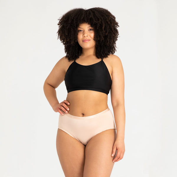 Classic Full Brief Beige - Miðlungs rakadrægni