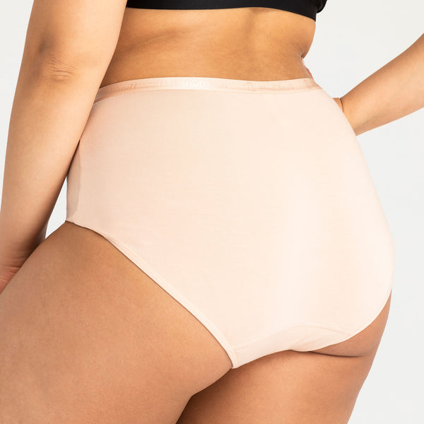 Classic Full Brief Beige - Miðlungs rakadrægni