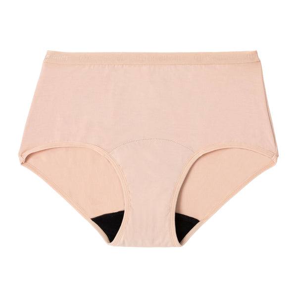 Classic Full Brief Beige - Miðlungs rakadrægni