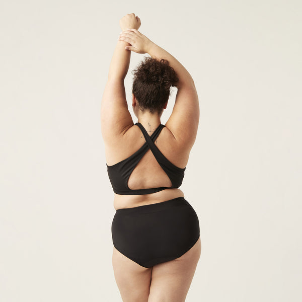 Sundbuxur - Hi-Waist Brief Black