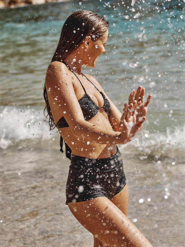 Boyshort Sundbuxur með Frábærri Vernd